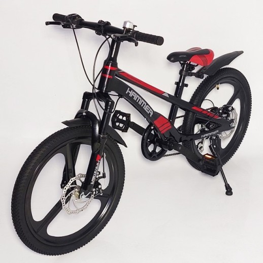 Гірський велосипед HAMMER VA210 MG чорно-червоний колеса 20'' магнієві диски