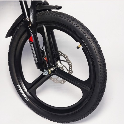 Гірський велосипед HAMMER VA210 MG чорно-червоний колеса 20'' магнієві диски