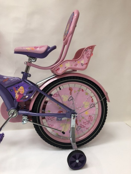 Велосипед дитячий двоколісний Racer-girl фіолетовий колеса 18''