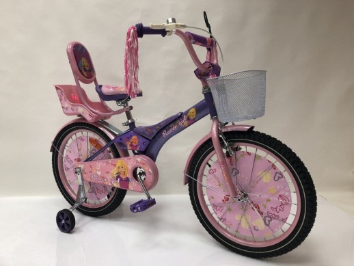 Велосипед дитячий двоколісний Racer-girl фіолетовий колеса 20''
