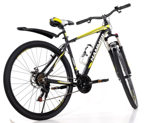 Гірський велосипед S200 HAMMER чорно-жовтий колеса 29’’х2,25 рама 19’’