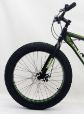 Гірський велосипед S800-MAX HAMMER EXTRIME чорно-зелений колеса 26’’х4,0 алюмінієва рама 19’’