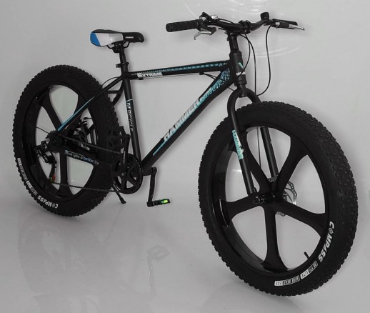 Гірський велосипед S800-MAX-1 M.R. HAMMER EXTRIME чорно-червоний колеса 26''х4.0 алюмінієва рама 19''