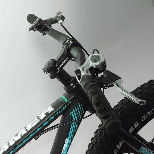 Гірський велосипед S800-MAX-1 M.R. HAMMER EXTRIME чорно-червоний колеса 26''х4.0 алюмінієва рама 19''