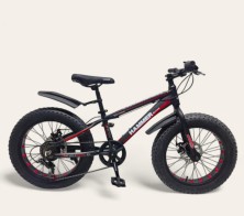 Гірський велосипед S800 HAMMER EXTRIME чорно-червоний колеса 20’’х4,0 алюмінієва рама 11’’
