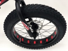 Гірський велосипед S800 HAMMER EXTRIME чорно-червоний колеса 20’’х4,0 алюмінієва рама 11’’