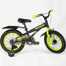 Велосипед двоколісний дитячий RAIDER SJ16 19" чорно-салатовий