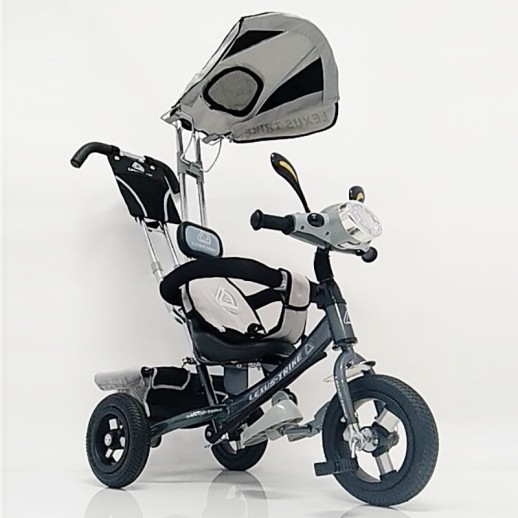 Велосипед дитячий триколісний WS862AW-M Сірий (світиться фара)колесо 8/10