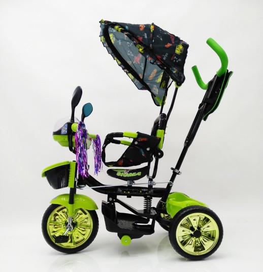 Детский велосипед WS-828R-2(NP) Черно-зеленый