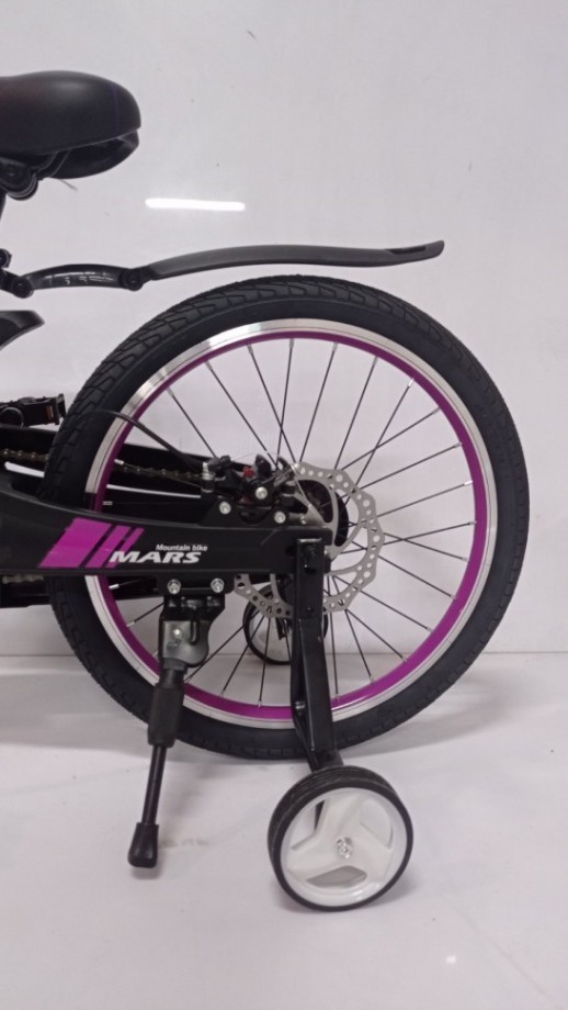Велосипед дитячий двоколісний Mars-2 Evolution 20 дюймів чорно-фіолетовий