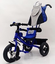 Велосипед дитячий триколісний Lex-007 (12/10 AIR wheels) Blue синій