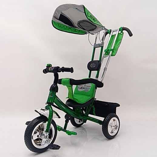 Велосипед дитячий триколісний Lex-007 (10/8 EVA wheels) Green зелений