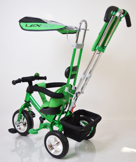 Велосипед дитячий триколісний Lex-007 (10/8 EVA wheels) Green зелений