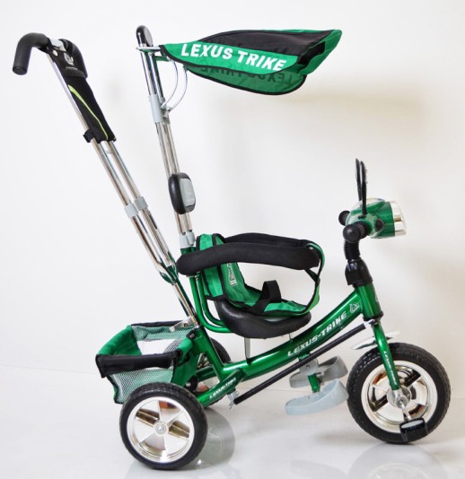 Велосипед дитячий триколісний WS862EW-M Green зелений (світиться фара)