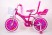 Розовый Велосипед для девочки от 7 лет "BARBIE-18" Барби с Багажником для кукол и страховочными колесами