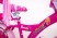 Розовый Велосипед для девочки от 7 лет "BARBIE-18" Барби с Багажником для кукол и страховочными колесами