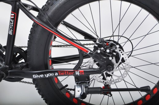 Велосипед "S800 HAMMER EXTRIME" Колёса 24’’х4,0. Алюминиевая рама 15’’ Чёрно-красный