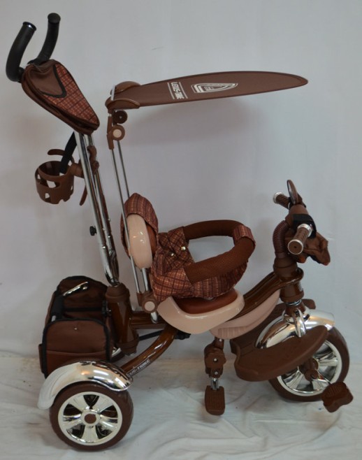 Велосипед дитячий триколісний Lexus-Trike LX-600 eva wheels Brown коричневий