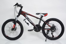 Гірський велосипед S300 BLAST чорно-червоний колеса 20'' рама 11''