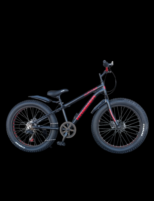 Гірський велосипед Hammer JUPITER FATBIKE чорно-червоний колеса 26''