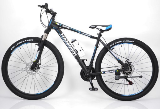 Гірський велосипед S200 HAMMER чорно-синій колеса 29’’х2,25 рама 19’’