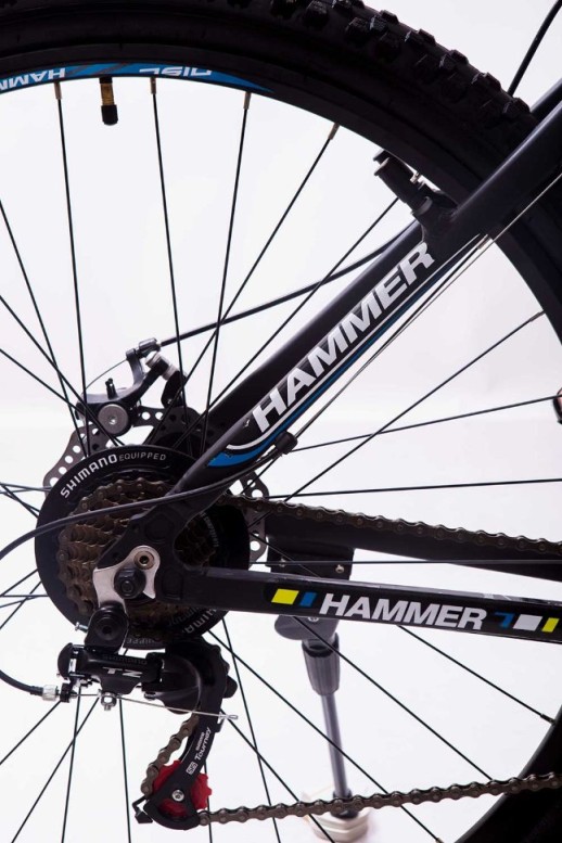 Гірський велосипед S200 HAMMER чорно-синій колеса 29’’х2,25 рама 19’’
