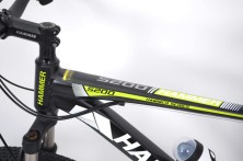 Гірський велосипед S200 HAMMER чорно-зелений колеса 29’’х2,25 рама 19’’