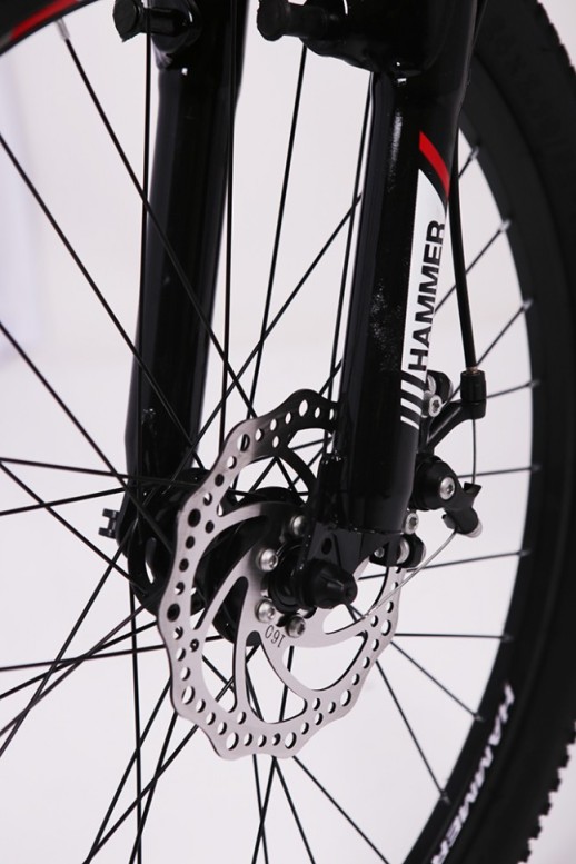 Гірський велосипед S200 HAMMER біло-червоний колеса 24’’х2,25 рама 14’’