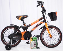 Велосипед двоколісний дитячий HAMMER 16" S500 чорно-помаранчевий
